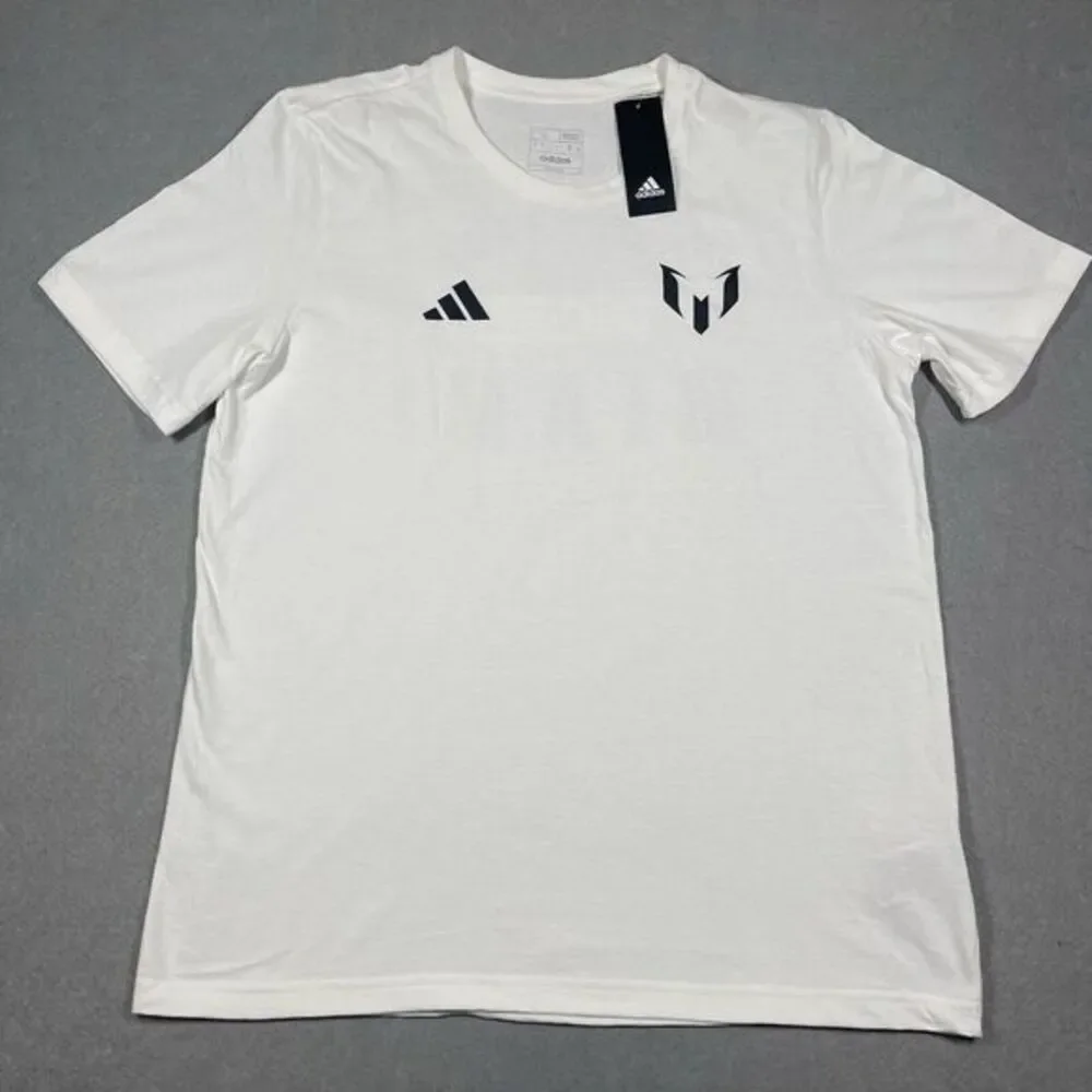 Adidas x Messi Shirt Mens Large White Inter Miami Bienvenido Tee Soccer ATACAGIL